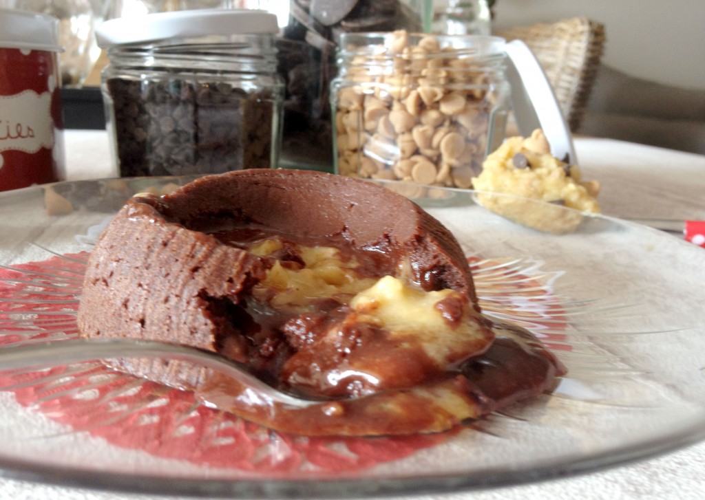 Coulant au chocolat et son coeur Cookie Dough