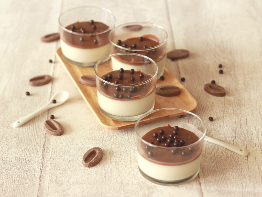 Pana Cotta et sauce chocolat Jivara 18