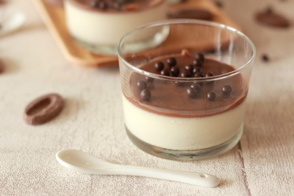 Pana Cotta et sauce chocolat Jivara 3