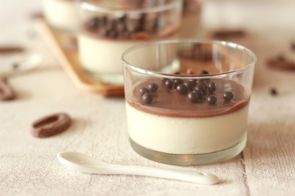 Pana Cotta et sauce chocolat Jivara 2